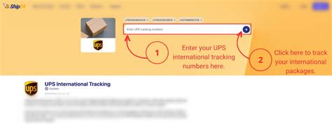 ups international tracking